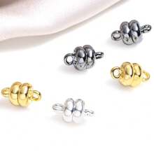 5 chiếc khóa từ tính mạ vàng KC màu bạc, kích thước 7*12mm, dùng để làm đồ trang sức như vòng tay và dây chuyền. - Khóa đôi từ tính - Xem 9