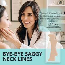 1/3/5/8/10/20PCS Neck Tape Lifting Invisible, Reusable & High Elastic Breathable Neck Lift Tape, Improve Ne-Ck Lines And Wrinkles, Waterproof - Brown - View 5