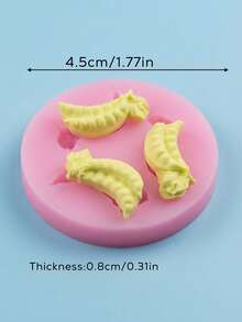 1 pieza/2 piezas Molde de silicona con forma de guisante para hornear mousses, pastelerías francesas, pudines de chocolate y magdalenas. Antiadherente y fácil de desmoldar, molde de silicona vegetal. - Rosa - Ver 2