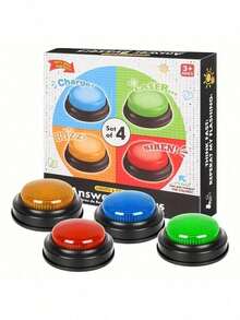 Game Buzzer, Quick Response Desktop Game Buzzer, Classroom Children's Quick Response Game, Quiz, Party - Multicolor - View 1