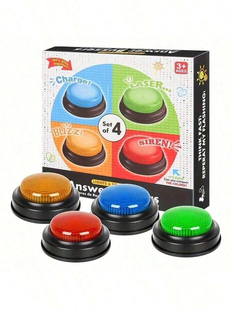 Game Buzzer, Quick Response Desktop Game Buzzer, Classroom Children's Quick Response Game, Quiz, Party - Multicolor - View 1