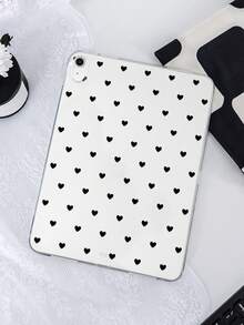 1个TPU软壳，带小爱心图案，兼容iPad Mini 1/2/3/Mini 4/Mini 5/Mini 6/Mini 7/Air/Air 2/9.7/10.2/10.5/Air 4/Air 5/10.9/Pro 11英寸/第十代/Air 11英寸 (M3) 2025/Pad (A16) 11英寸第十一代 2025、A7/A8，轻薄超薄软壳，简约/卡通/个性化/创意/可爱设计，TPU平板电脑保护套，透明外壳，无笔槽，不含平板电脑。 - 彩色 - 查看 1