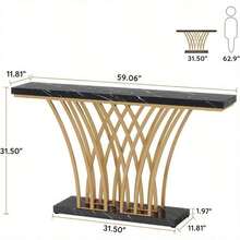 Sofatische & Konsolentische - Schwarz und Gold - Übersicht 5