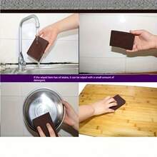 Diamond Sponge Cleaning Brush, Pot Bottom Cleaning Sponge, Rust Remover Sponge, Dish Sponge Block, Strong Degreaser, Cleaning Supplies, Cleaning Tools - A - Xem 11