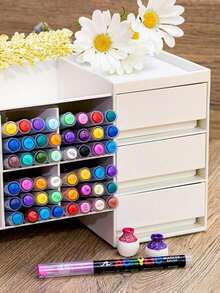 408/366/360/288/168/120/100/72/48/36/24/12色布袋,360色新款旅行绘画套装,含软毛笔、水彩颜料、马克笔、绘画艺术用品、毡尖笔、文具套装,适合神秘涂色,返校礼物 - 套裝 - 查看 7
