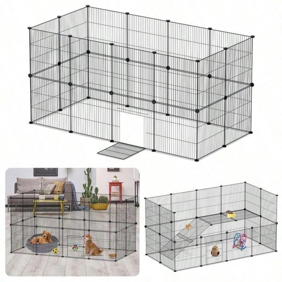 Tierkäfige - 24 Stück Schwarz - Übersicht 1