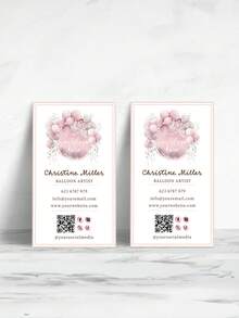 Số lượng in: 200/500/1000 chiếc. Danh thiếp thiết kế theo yêu cầu, họa tiết bóng bay màu hồng vàng, dành cho người tổ chức sự kiện, có thể tùy chỉnh ảnh và văn bản, danh thiếp chuyên nghiệp cá nhân hóa, danh thiếp nghệ thuật, danh thiếp VIP độc quyền. - A - Xem 5