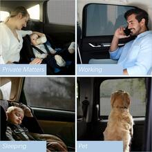 2 Pack Car Window Shades - Highly Elastic Universal Car Side Window Cover, Breathable Mesh Camping Car Sun Shade For Reduce UV Rays, Car Screen Mosquito Net Privacy Protection (Front) - Front/2 Pcs - View 7
