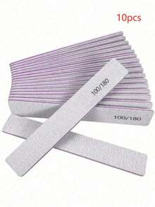 100/180 Precision Grey Sandpaper Boards. Ergonomic Hardness, Can Precisely Shape Artificial Nails And Natural Nail Edges. Double-Sided Non-Slip Sanding Surface. Reusable And Disinfectable, Professional Salon Quality. - Multicolor - View 12