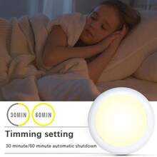 6pcs LED Color Changing Cabinet Lights With Remote Control, Battery Powered No Plug Needed, Suitable For Wardrobe And Corridor - Multicolor - View 4