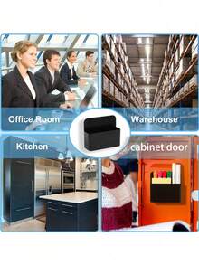 Magnetic Hanging/Adhesive Pen Holder Storage Box Blackboard Wall Mount, Easy Wipe Small EVA Felt Mini Whiteboard Eraser Drawing Board - One Size - View 3