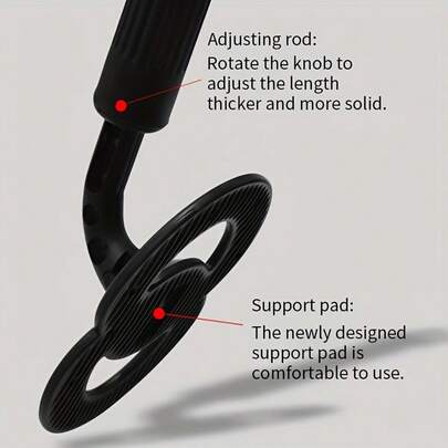 1 pieza Correa de cuello de saxofón ergonómica con soporte de 3 puntos, almohadilla para el hombro antideslizante, ajustable, cómoda para jugadores de rango medio y alto