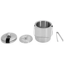 kangten 1300ML Double-Wall Stainless-Steel Insulated Ice Bucket With Lid And Ice Tong,Suitable For Champagne Wine Beer Bottle Cooler Bar Ice Cooling Bucke A Nice Gift Ice Bucket With Lid And Tongs, Portable Stainless Steel Double Wall Ice Bucket, 1.3L - Default - View 5