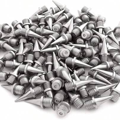 100/50pcs Stainless Steel Track And Cross Country Spikes, Replacement Spikes With Wrench Suitable For Sprint Running Shoes