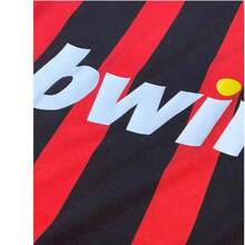 2006-07 AC Milan Home Long-Sleeved Jersey, Number 22, Kaká, Red And Black, Retro Style From The Champions League Final. - 紅色 - 查看 5