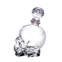 Whiskey Bourbon Tequila Decanter Red Wine Filter Liquor Dispenser Carafe Decanter For Alcohol Personalized Gifts Retirement Gift - 750ml skull - 查看 7