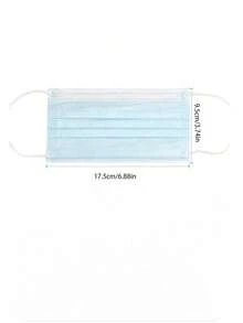 Einweg 3-lagige Ohrschlaufen Gesichtsmaske, staubdicht & atmungsaktiv, einzeln verpackt, mehrfarbig & in verschiedenen Größen, ganzjährig erhältlich - mehrfarbig - Übersicht 6