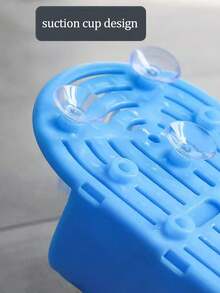 带吸盘的足部磨砂器，塑料材质，聚酯纤维刷毛，淋浴地板去死皮器，足部按摩清洁器，淋浴足部磨砂垫 - 淋浴足部清洁器，去除老茧和死皮，男女通用足部按摩垫，舒缓足部酸痛，防滑吸盘，足部护理工具，美甲工具，身体护理工具，情人节礼物 - 多色 - 查看 5