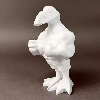 1pc 3D Printed Joyful Duck Statue - Realistic & Cute Duck Figurine, Flat Beak Face, Suitable As Christmas, Valentine's Day, Mother's Day Gift - Indoor/Outdoor Plastic Duck, For Bookshelf Display, Holiday Decor, Home, Bookshelf, Party