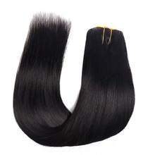 6件/套 16夹 自然黑色渐变长直发耐热假发（女士款） - SNatural - 查看 3