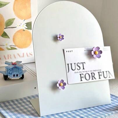 Pizarra magnética - Adecuada para exhibir notas, fotos, imanes de nevera y documentos, decoración del hogar, oficina, escuela, accesorios de escritorio de cocina, exhibición de escritorio