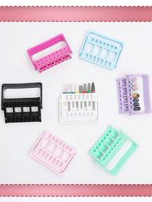 16 Hole Polishing Head Placement Rack, Polishing Head Display Bracket That Can Be Flipped And Adjusted, Polishing Head Display Rack - Multicolor - View 6