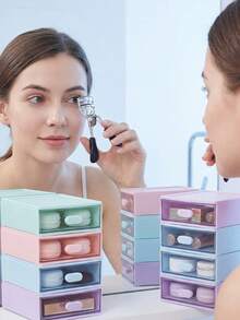 1pc Eyelash Curler With Comb, Suitable For All Eye Shapes, Curved Eyelash Curler, Natural & Long-Lasting, Women Makeup Gift - Black - View 9