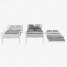 Kids Bed Frames, Headboards & Footboards - White + Iron + Bedroom - View 9