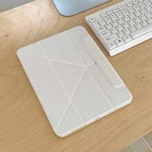 Ốp bảo vệ máy tính bảng 3 trong 1 tối giản, màu trơn, có nam châm, dễ thương, tương thích với Apple iPad thế hệ thứ 11, iPad Pro phiên bản mới 2025, iPad thế hệ thứ 10, iPad Air 7/6, 11 inch, có khe cắm bút cảm ứng, chống cong vênh, ốp bảo vệ máy tính bảng thời trang dành cho nữ. - Nhiều màu - Xem 61