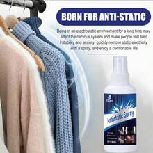 Removedor de Eletricidade Estática de Roupas, Spray Anti-Estático para Casa, Removedor de Rugas e Estática para Cabelo, Roupas, Interior de Carro, Cortinas, Sofá, Carpete, Animais de Estimação - Líquido - Visão 5