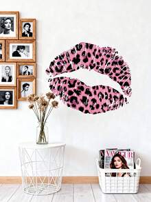 1PC- Wallpaper -[Sexy Lips]Decorations Home Self-Adhesive Wallpaper Removable Wall Stickers For Wall Decor Living Room, Living Room Decor, Window Stickers – Cute & Creative Wall Decor For Fridge Toilet Wall Art Room Decor Bedroom Decor - PVC Self-adhesive - View 3
