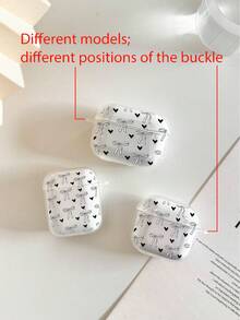 Bow-Knot Bowknot Painted Transparent Protective Case Compatible With Apple 1/2/3/4, Soft Shockproof Cover Compatible With Airpods Pro 2nd/3rd/4th Gen Wireless Bluetooth Earphones, Suitable For Women - Multicolor - View 6