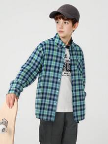 Balabala 2-6岁男女童长袖衬衫，2026年春季系列 - 藍色調 - 查看 3