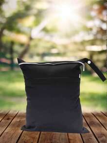 Cloth Diaper Wet Dry Bags ,Waterproof And Dirt-Resistant Wet Bag,Waterproof Reusable With Two Zippered Pockets Travel Beach Pool Daycare Soiled Items Yoga Gym Bag ,Home And Travel Storage, Laundry Bag - Multicolor - View 4