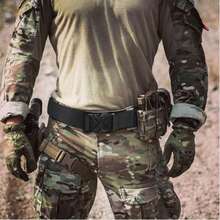 可调节军用战术腰带 - 男士耐用尼龙材质腰带 - 彩色 - 查看 2