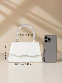 REMANLAND Chiếc ví cầm tay đính ngọc trai thanh lịch và quyến rũ, thiết kế nắp gập tinh tế, phù hợp làm ví dự tiệc/cocktail, ví dạ hội, ví đeo vai/đeo chéo, với dây đeo bằng kim loại, hoàn hảo cho phụ nữ tham dự các bữa tiệc, đám cưới, dạ hội và các sự kiện trang trọng, một lựa chọn lý tưởng cho các cô gái thích tiệc tùng và các quý cô, cũng là một món quà tuyệt vời dành cho phái nữ. - Xem 5