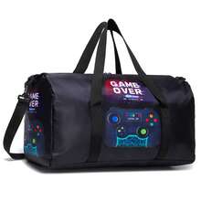 Tas Perjalanan Ukuran Besar untuk Anak Laki-laki dengan Motif Permainan, Tas Menginap, Tas Akhir Pekan, Tas Olahraga, Hadiah - Tas perjalanan permainan - View 14
