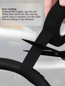 1~4卷 15米 9/15/19/25/32毫米 汽车用布基胶带 电气绝缘布基胶带 耐热隔热汽车胶带 防水隔音电线胶带 - B-黑色 - 查看 8