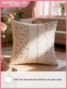 1 vỏ gối trang trí in họa tiết hoa, mềm mại và thoải mái, kiểu đóng mở dạng phong bì, phù hợp trang trí nhà cửa, ghế sofa, phòng ngủ, ký túc xá, có thể giặt máy (không bao gồm ruột gối) - Nhiều màu - Xem 1