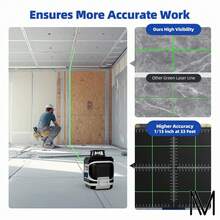 Nivel Láser Autonivelante 5 Líneas Nivelador Con Trípode - Tipo de Enchufe A USA (110-127V) - Ver 10