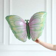 117pcs Fairy Tale Balloon Arch Decoration Set, Pink, Purple, Light Green Latex Balloons With Butterfly & Mushroom Foil Balloons, Suitable For Butterfly Theme Girl's Wonderland, Baby Shower, Birthday, Spring Garden Tea Party Decor - Pink Green - View 4