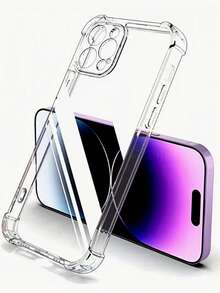 奢华透明防震软壳 – 一款柔软的 TPU 缓冲保护壳，兼容苹果设备，采用极简设计和高透明度，是保护手机的完美礼物。 - 無色 - 查看 2