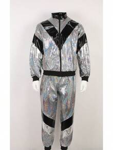 Men Cosplay Clothing - Silver - View 4