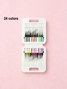 Bộ 48 bút chì màu nước chuyên nghiệp có thể tẩy xóa, độ đậm màu cao, dụng cụ sáng tạo nghệ thuật chất lượng cao, hộp quà cao cấp dành cho học sinh và người lớn. - Bút chì màu tan trong nước - Xem 11