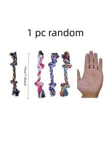 Heavy Duty Large Dog Tug Toy - Thick Braided Rope Ball With Red Striped Fabric Cover, Durable Chew Tug Toy, Suitable For All Dog Breeds (Puppies And Adult Dogs) - Multicolor - View 6