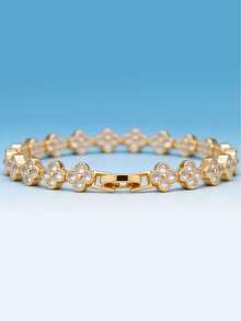 Fashionable Minimalist Stainless Steel Bracelet For Women, Suitable For All Seasons - Yellow Gold - View 6