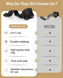 MANUEKLEAR Non-Slip Wrist Straps For Weightlifting Deadlifting, Gym Lifting Straps With D Rings For Cable Machine Workout, 10mm Neoprene Padded Weight Lifting Wrist Wraps For Men Women - màu đen - Xem 8