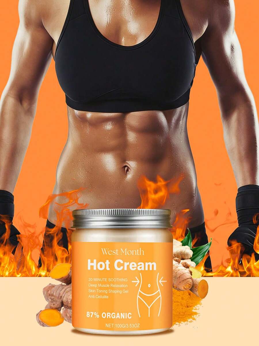 100 جرام/3.53 أونصة كريم تدفئة مُحكم، كريم ضغط تدفئة مُقوي - يرطب ويعزز مرونة الذراعين والفخذين والبطن، يحتوي على الجلسرين والزنجبيل للترطيب العميق، مناسب لجميع أنواع البشرة، إنقاص الوزن، العناية بالبشرة، كريم إذابة الدهون، جل خفض دهون البطن، لاستخدام المنزلي والرياضة الخارجية وصالة الألعاب الرياضية والياقة البدنية، مناسب لجميع أنواع البشرة