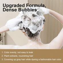 One Box Contains 10 Individually Packaged Sachets. Available In Black, Dark Brown, Chestnut, And Brown. This Is A 3-In-1 Hair Dye Shampoo And Deep Cleansing Shampoo, Suitable For Both Men And Women. - 黑色 - 查看 9