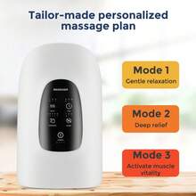 Hailicare 5档速度3模式3档定时气囊热敷手部按摩器，C型充电款，2000mAh大容量电池，可配合护手霜使用，有助于改善手部细纹和肌肤，适合日常按摩，节日送礼佳品。 - 白色 - 查看 4